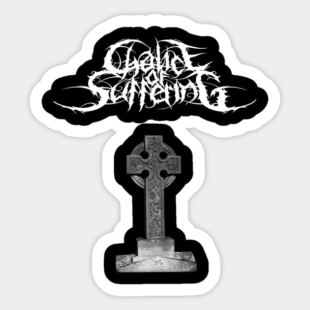 Chalice Of Suffering - Celtic Cross Sticker by COSJohn